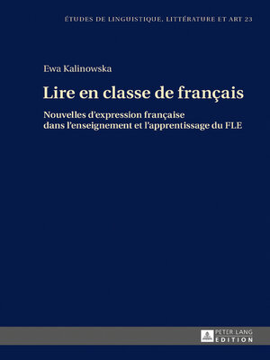 cover image of Lire en classe de français